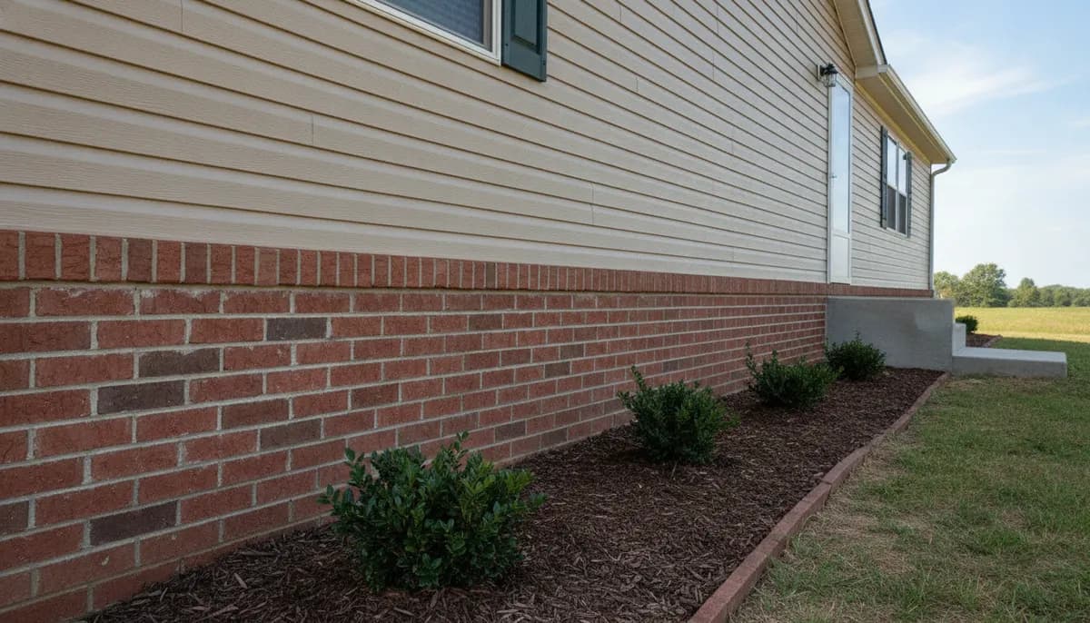 Manufactured home on a permanent foundation on owned Virginia land